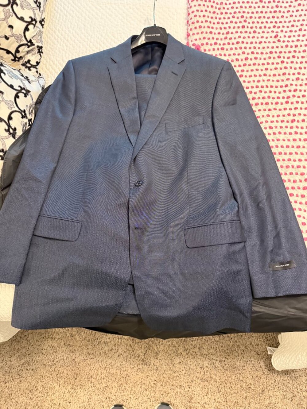 **Jones New York Navy Wool/Silk Suit**